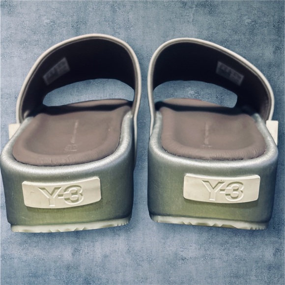 adidas Y-3 Yohji Yamamoto Platform Slides/Silver Metallic/Unisex/Men’s Sz 6 US - Picture 5 of 12